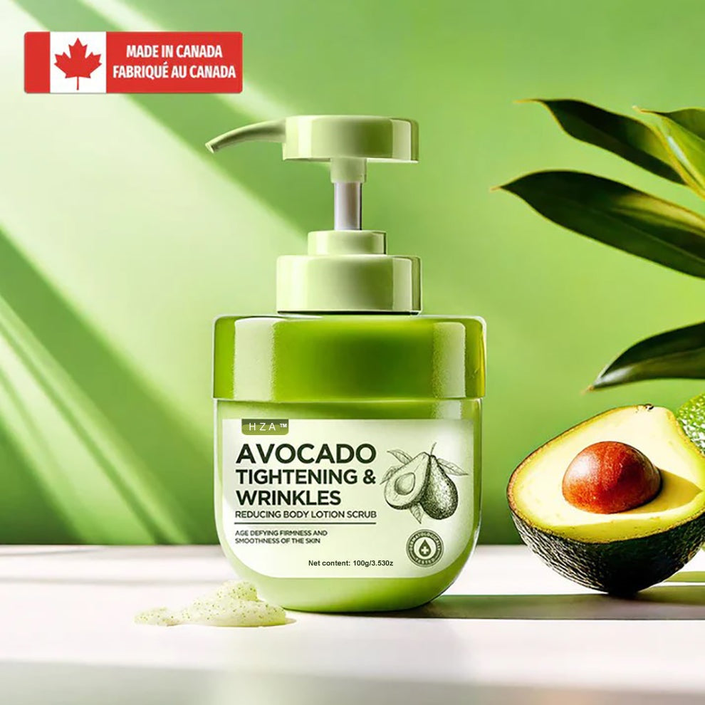 HZA™ Avocado Tightening & Wrinkles Reducing Body Lotion Scrub (CDA Recommended)