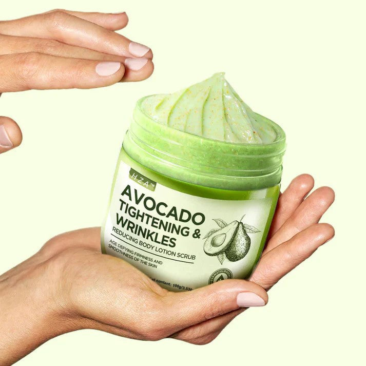 HZA™ Avocado Tightening & Wrinkles Reducing Body Lotion Scrub (CDA Recommended)