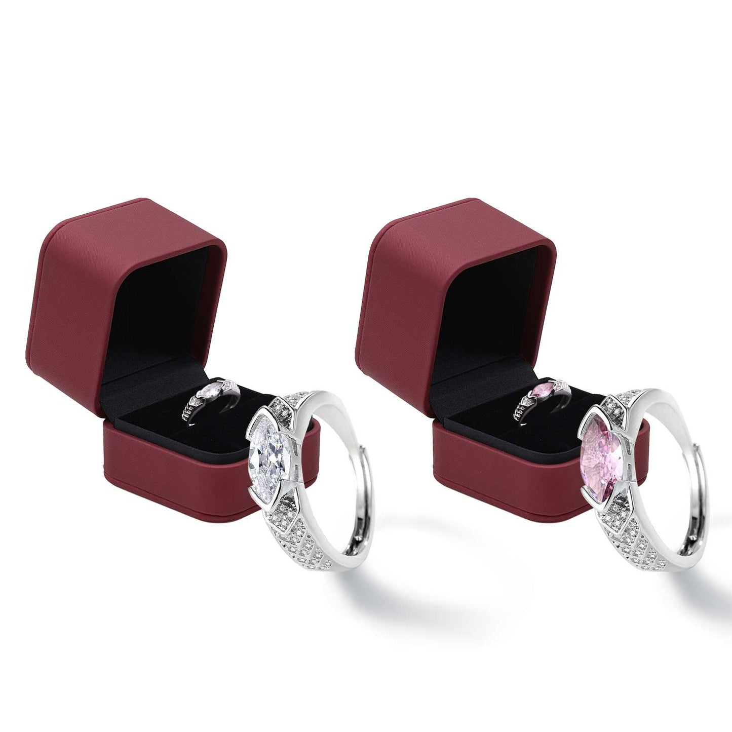 💥Dernier jour - 80% de réduction - 🔥DIYSTAR Bague en diamant Moissanite de Magnétologie💖