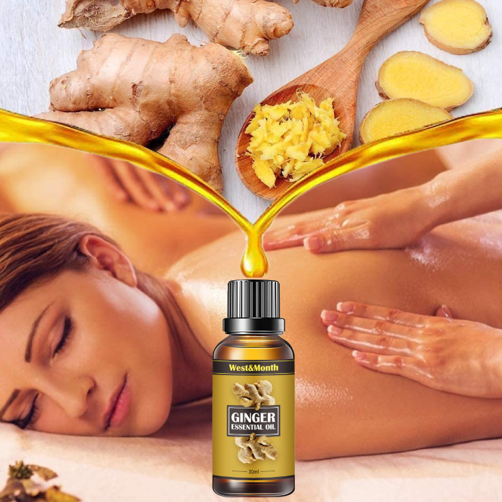 Huile de Gingembre pour Drainage Lymphatique - Promotion Dernier Jour
