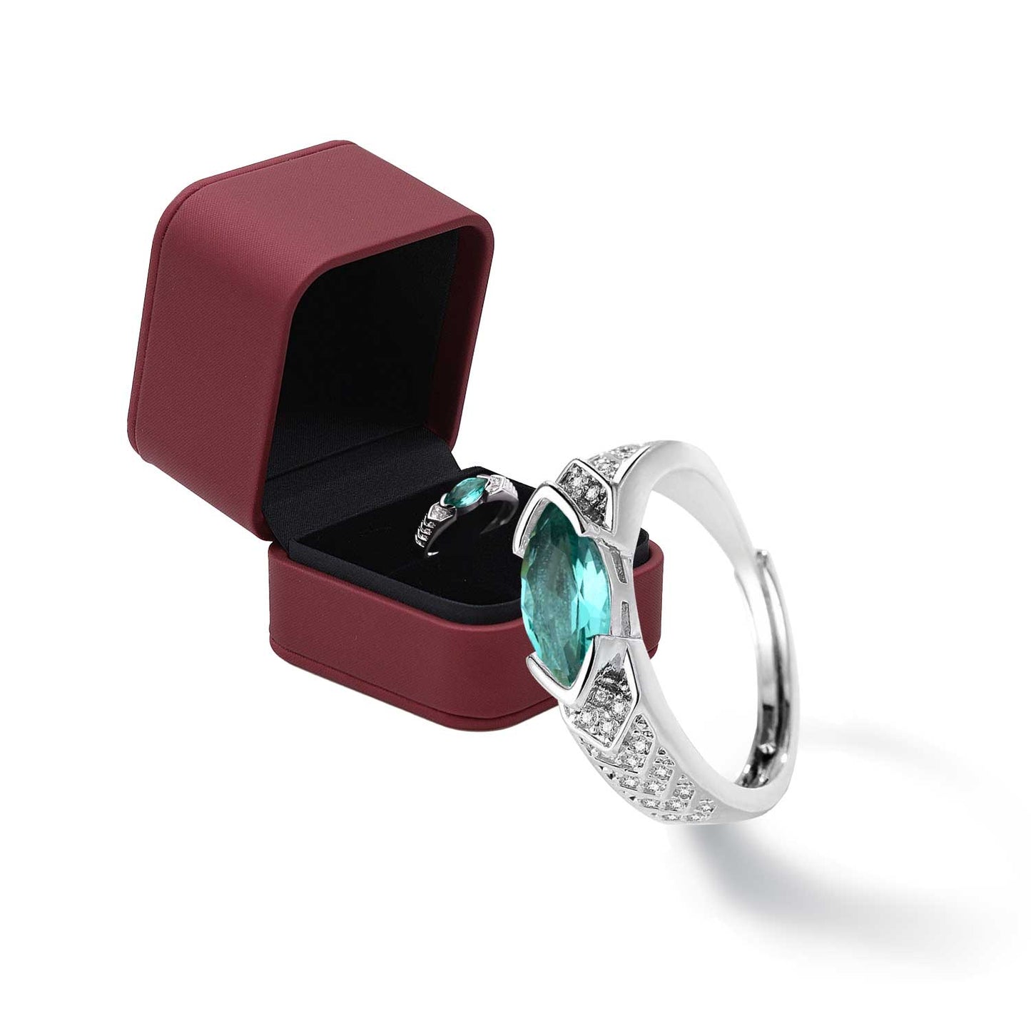 💥Dernier jour - 80% de réduction - 🔥DIYSTAR Bague en diamant Moissanite de Magnétologie💖