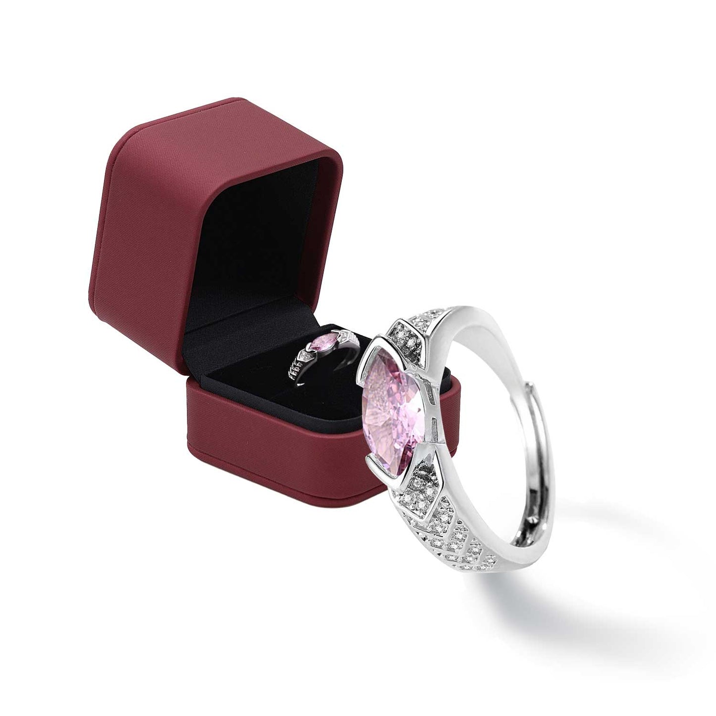 💥Dernier jour - 80% de réduction - 🔥DIYSTAR Bague en diamant Moissanite de Magnétologie💖