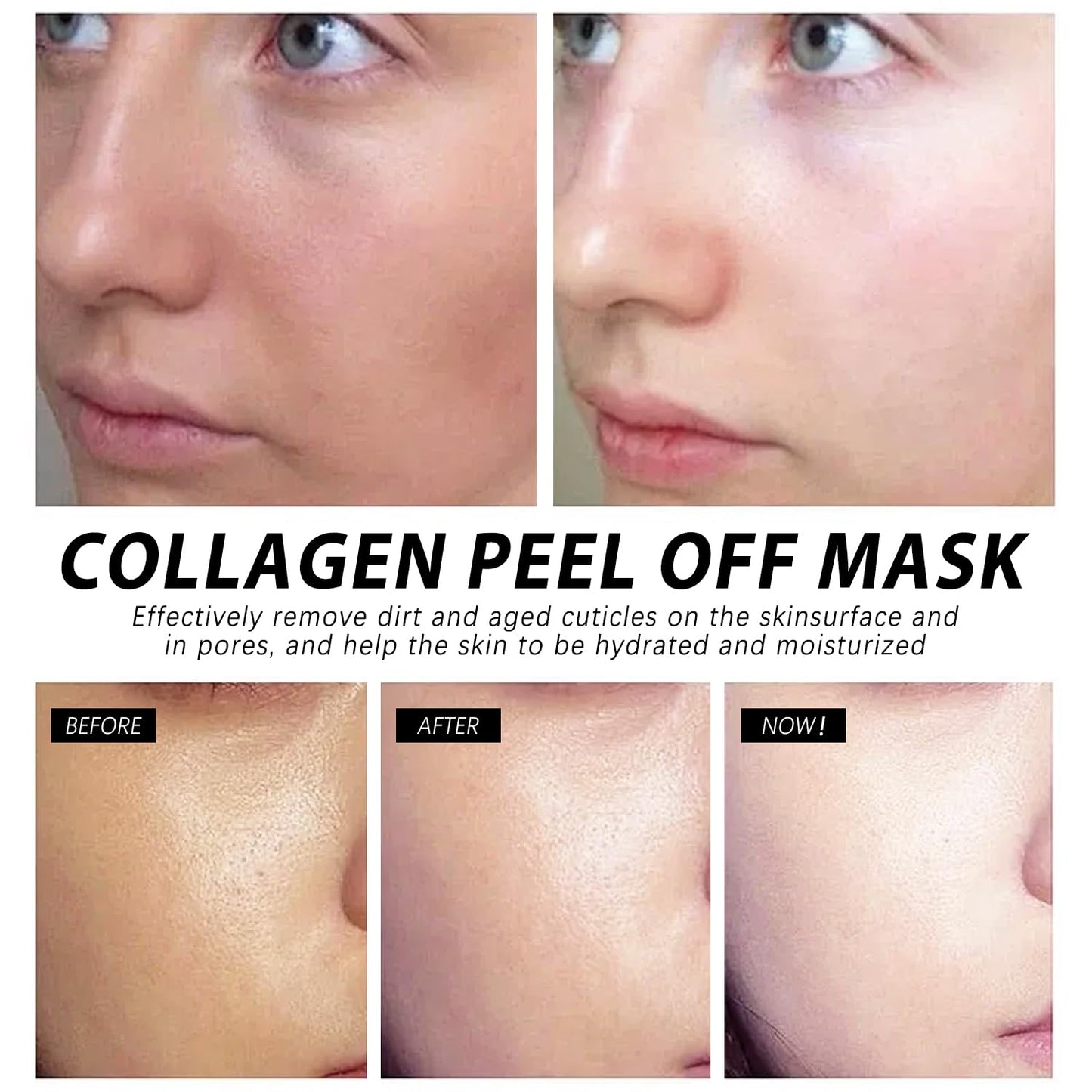 2024-SS Collagen Reverse Plumping Mask, Peel-Off Mask - Korean Collagen Mask, Collagen Plumping Peel, Hydrolyzed Collagen