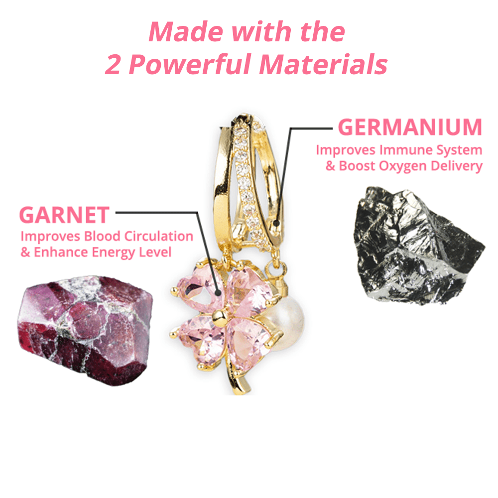 Lovilds™Boucles d'oreilles en germanium avec magnétothérapie lymph