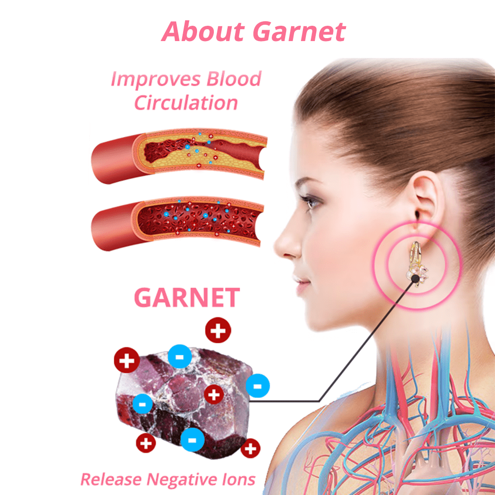 Lovilds™Boucles d'oreilles en germanium avec magnétothérapie lymph