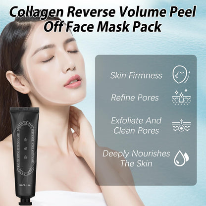 2024-SS Collagen Reverse Plumping Mask, Peel-Off Mask - Korean Collagen Mask, Collagen Plumping Peel, Hydrolyzed Collagen